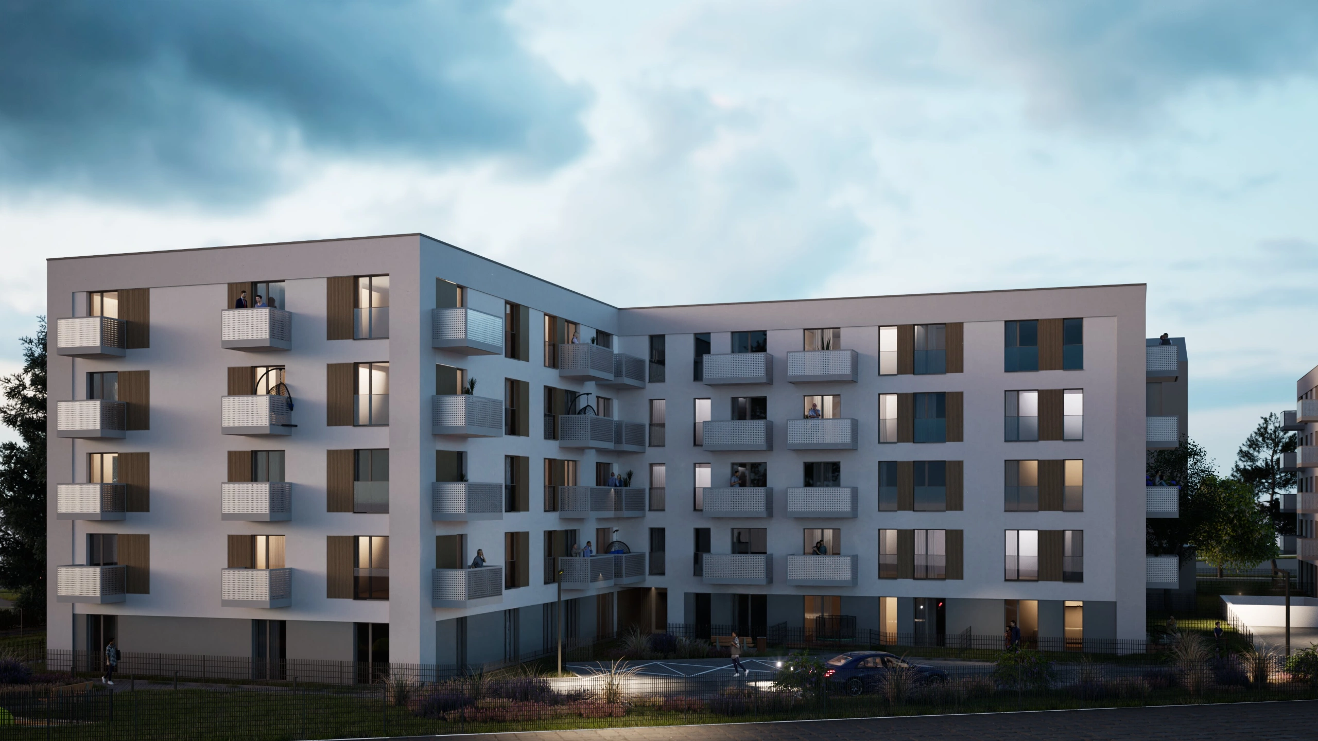 Wizualizacja osiedla Fraktal w Łodzi